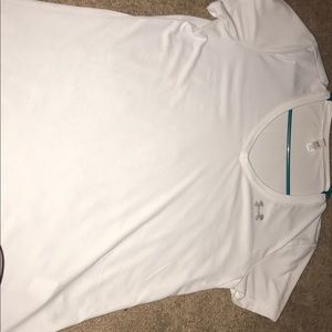 white under armour  dri-fit v-neck